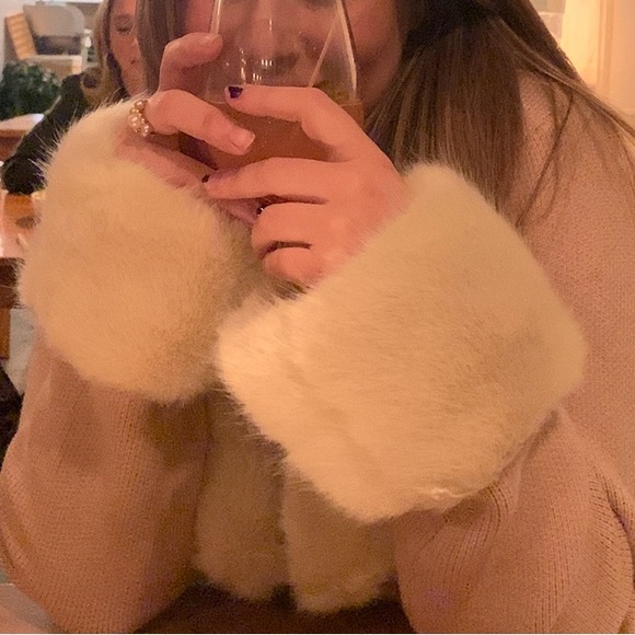 Light pink fur cardigan/coat - Picture 7 of 7